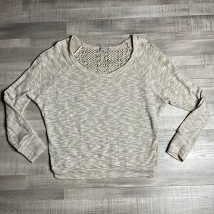 Charlotte Russe Women Tan Open Back Long Sleeve‎ Shirt Size Small